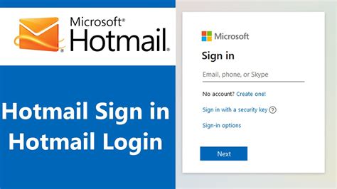 hotmail sign in login